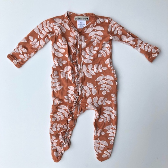 ruffle footed onesie